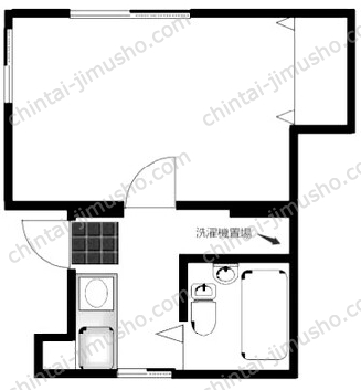 栄ビル2階の間取図