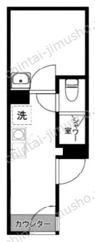 アールヒルズ日本橋B1階の間取図