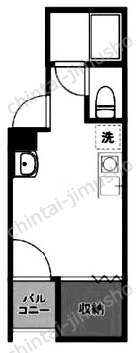 アールヒルズ日本橋4階の間取図