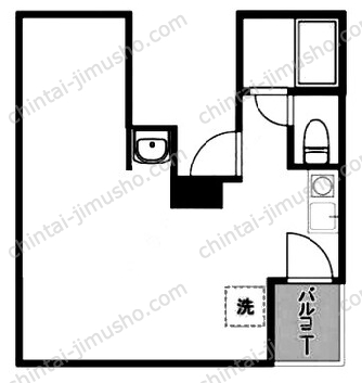 アールヒルズ日本橋5階の間取図