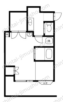 シーガル北町1階の間取図