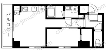 CasaFlagShibuya3階の間取図