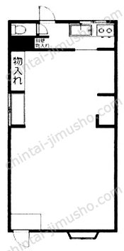 （仮称）目黒本町3丁目貸店舗事務所1階の間取図