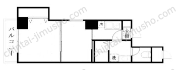 東京土地建物ビルディング10階の間取図