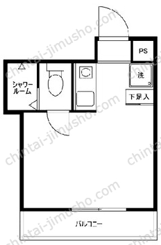 島田ビル3階の間取図