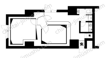 ベルテ代々木Ⅱ1階の間取図