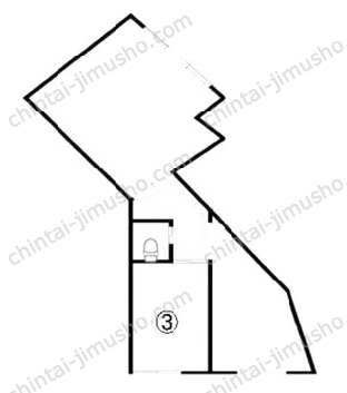山下町218店1階の間取図