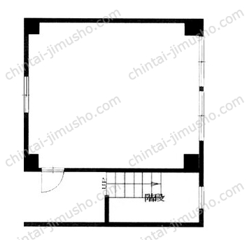 ACE立石店舗1階の間取図