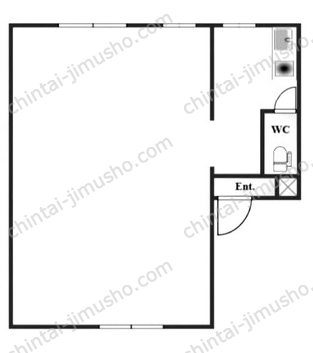 市川マンション1階の間取図