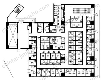 協和ビル（シャンボール門前仲町）／ハローオフィス門前仲町2階の間取図