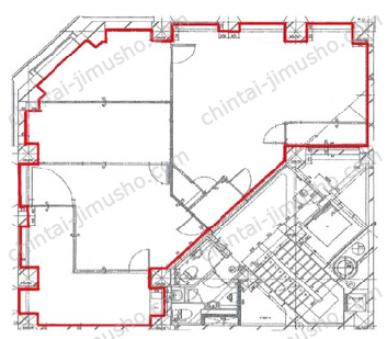 壹番館ビルディング4階の間取図