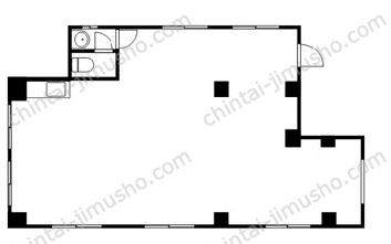 小林ビル1階の間取図