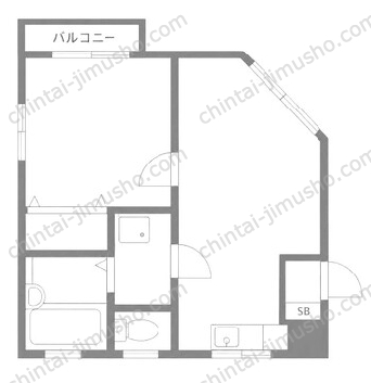 飯野ビル3階の間取図