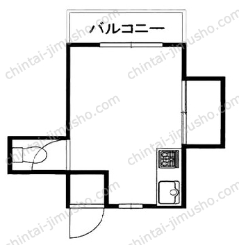 ユウビル5階の間取図