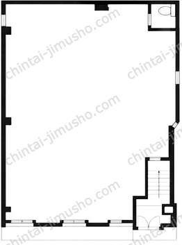 掛川ビル1階の間取図