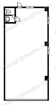西小岩5丁目貸倉庫・事務所1階の間取図