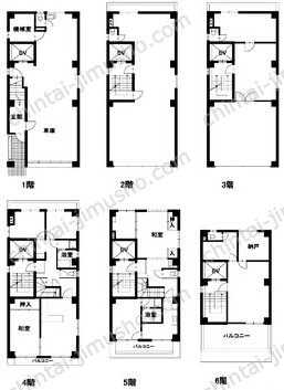 飯島ビル一棟の間取図