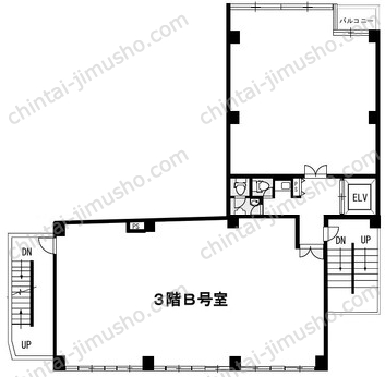 茅場町K-1ビルの間取図