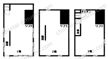 扇3丁目倉庫一棟の間取図