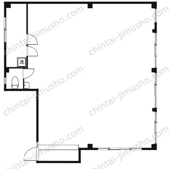 バレエハウス1階の間取図