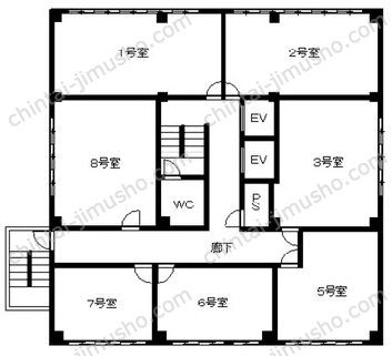 15山京ビルの間取図
