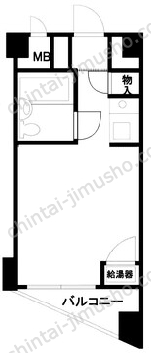 カルム赤坂3階の間取図