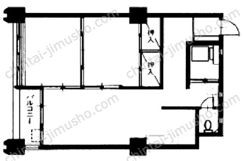 升本マンションの間取図