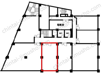 ハイツ三軒茶屋2階の間取図