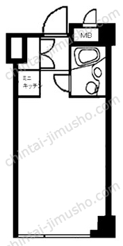 ヴィラロイヤル三番町2階の間取図