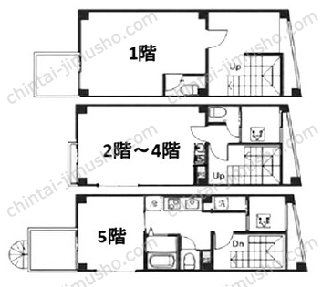 内田ビル一棟の間取図