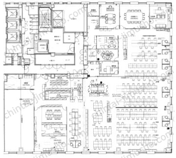 ダイバーシティ東京オフィスタワー17階の間取図