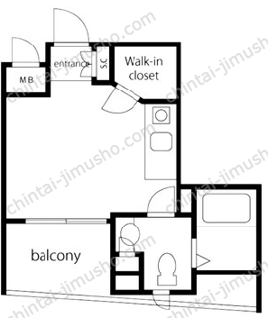VORT銀座residence6階の間取図