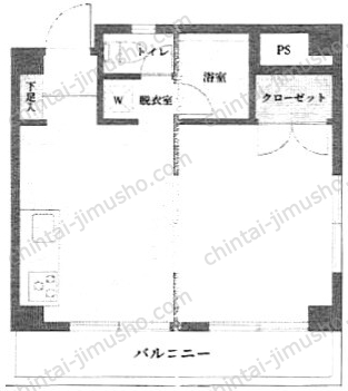 コンチネンタルハイツ白金台3階の間取図