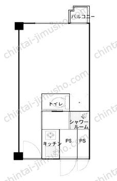 サンモール道玄坂5階の間取図