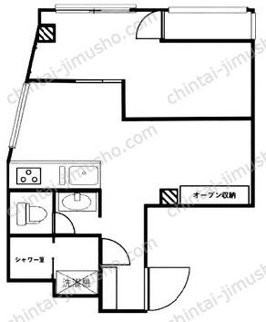 西蒲田ビル2階の間取図