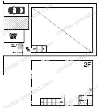 HS貸事務所新羽町2階の間取図