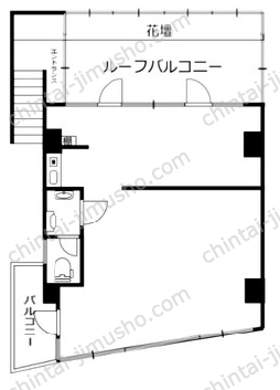 石ビル3階の間取図