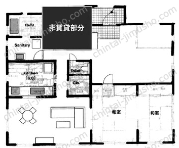 高円寺南3丁目貸事務所1階の間取図