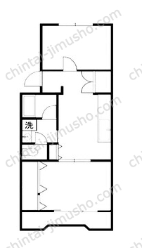 守屋ビル2階の間取図
