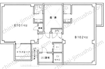 福神館B1階の間取図