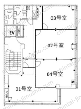千代田印刷会館ビル7階の間取図