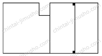シーザーレジデンス1階の間取図