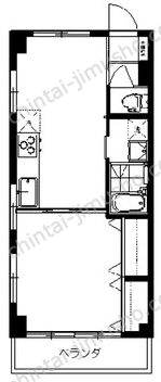 第一小林マンション2階の間取図