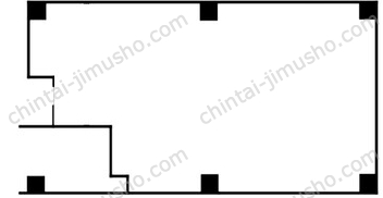 佐山ビル1階の間取図