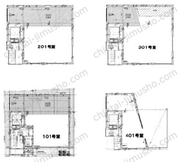 Dualビル一棟の間取図