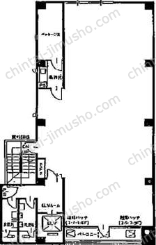 宮川ビル3階の間取図