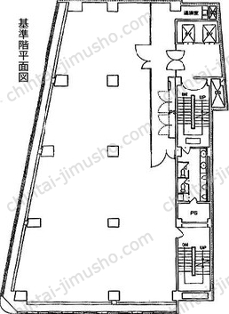 第1秋山ビルディング2階の間取図