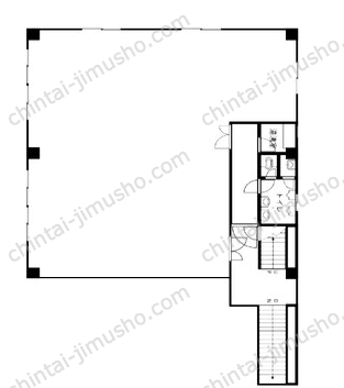 牧山ビル2階の間取図