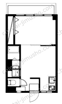 月村マンションNo.74階の間取図