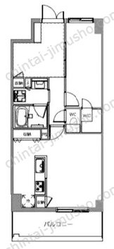 ライズ若木通り5階の間取図